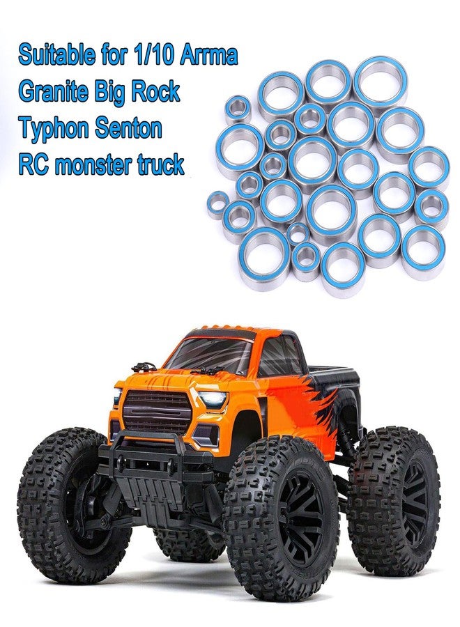 CrazyHobby 26PCS Ball Bearing Kit Steel Sealed for Arrma Big Rock Typhon Granite Senton 3S BLX 1/10 RC Truck Upgrade Parts - Image 3